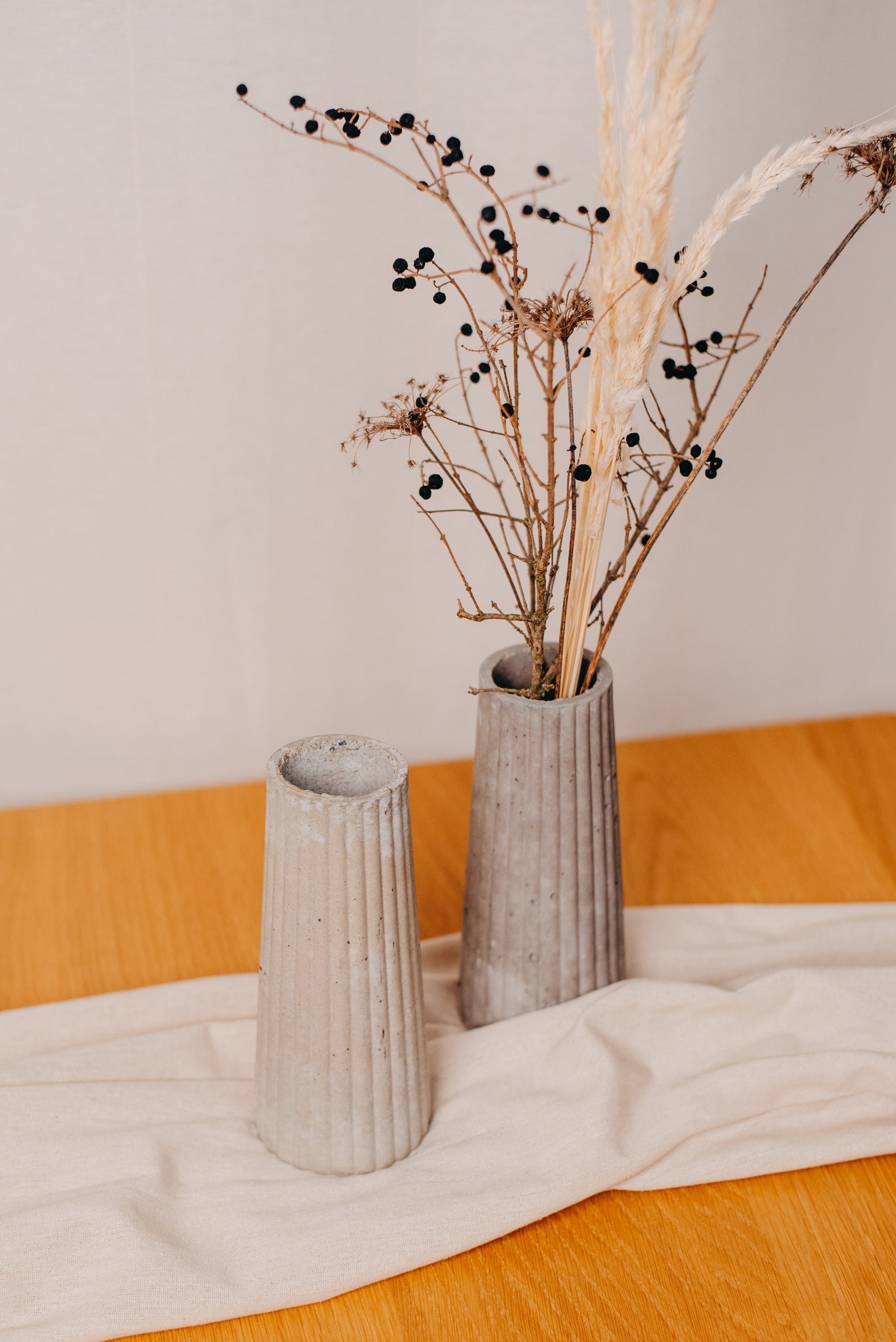 Concrete vases