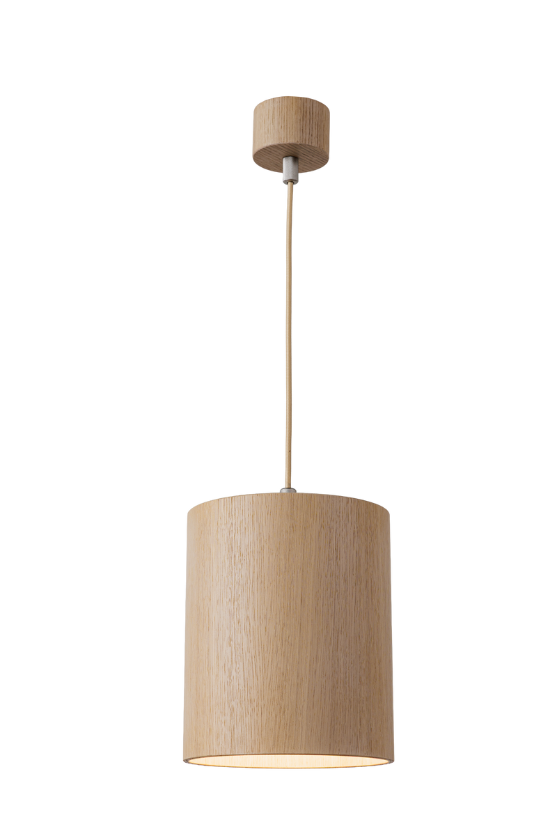 Závěsné betonové svítidlo válcového tvaru v moderním industriálním stylu, s difuzorou, s přímým směrovým světlem a minimalistickým designem vhodným pro obývací pokoj, kuchyň i kancelářské prostory.